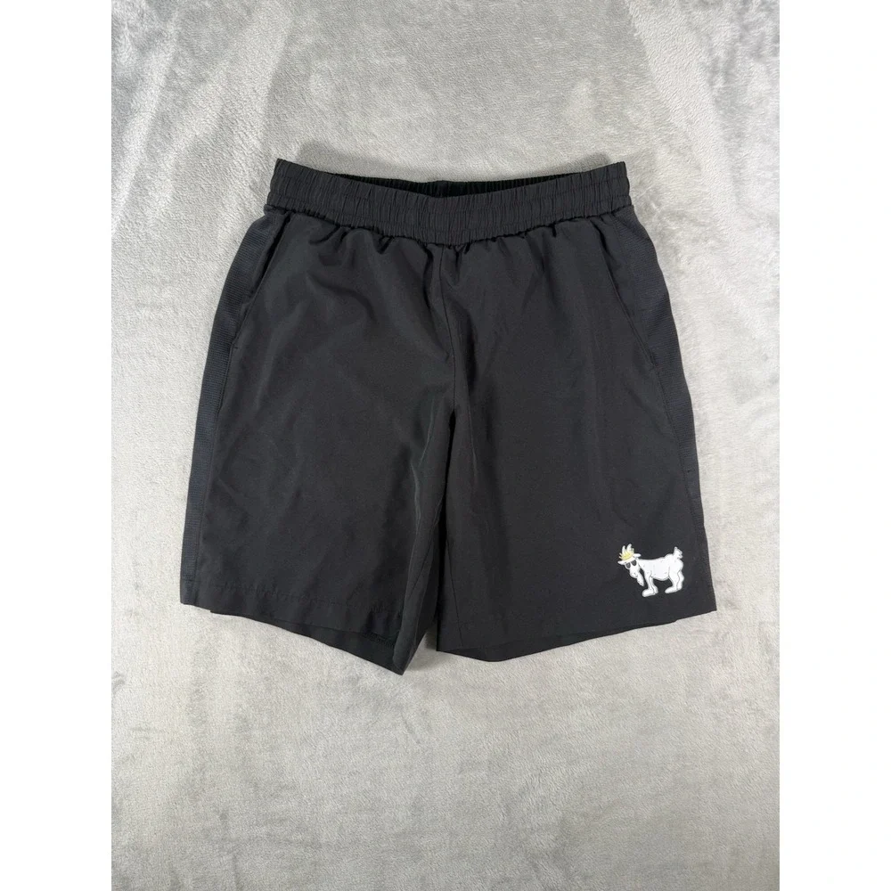 GOAT USA Shorts Men's Medium Black Athletic Performance Pull On